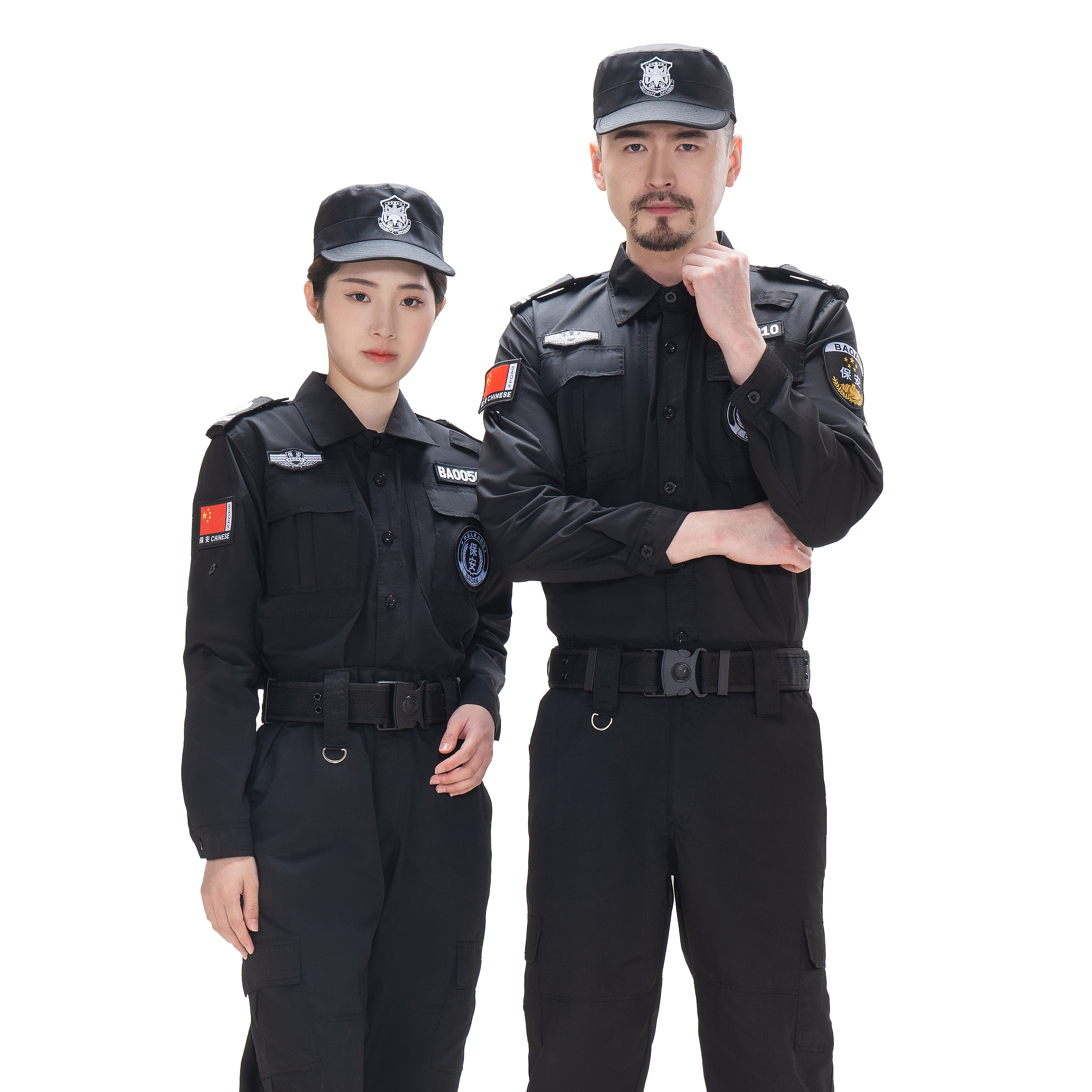 summer short long sleeve dark blue national patrol security uniforms black female security guard uniforms for sale