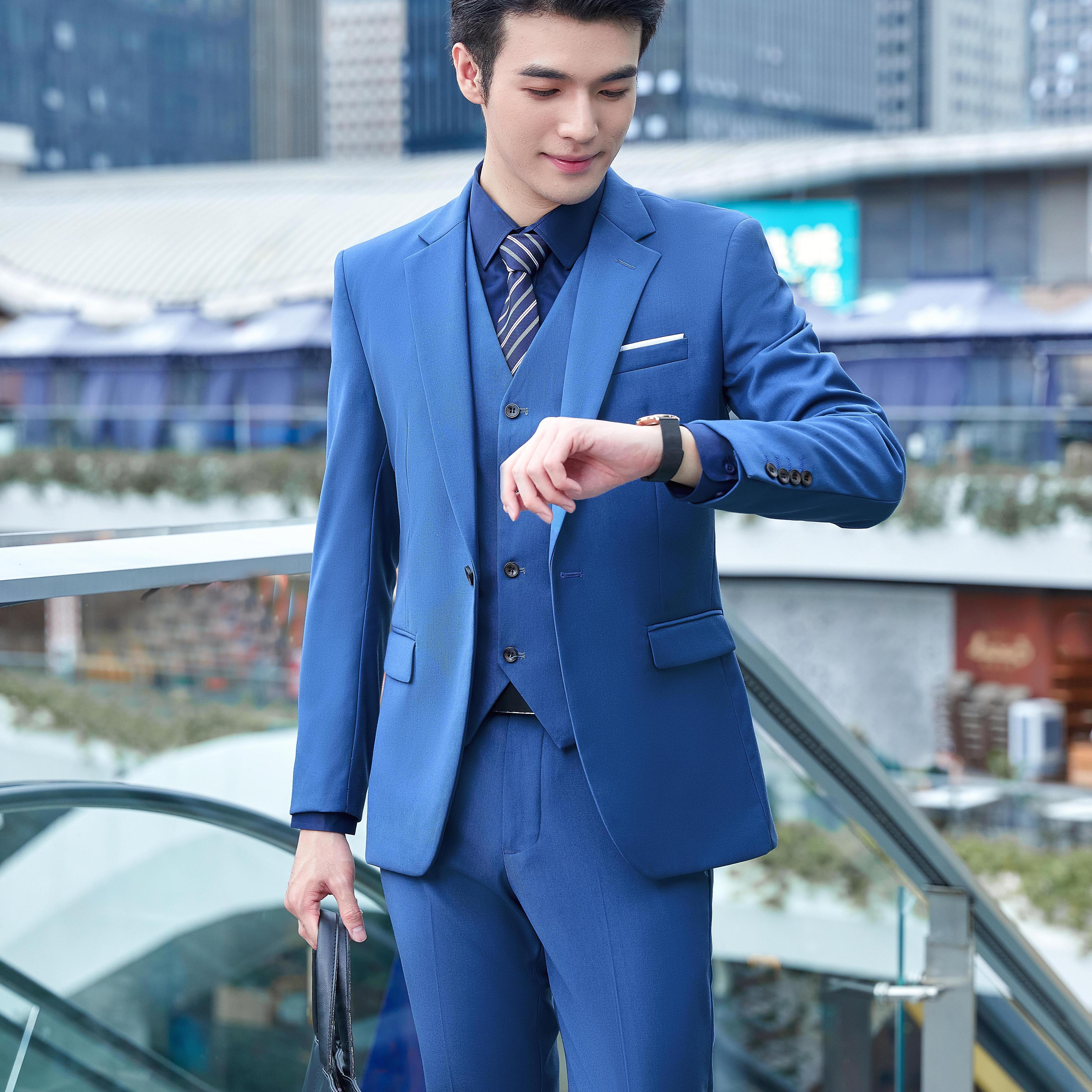 Touchhealthy supply bulk price top quality green business suit mens casual blazers men's suits