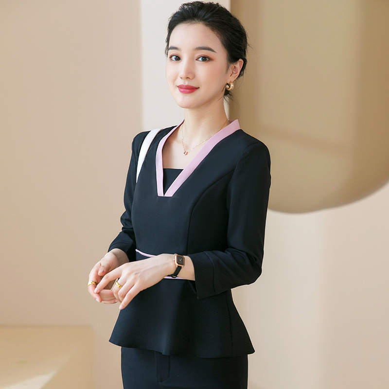 Fashion High Quality spa uniform womens beauty salon uniform for beauty salon