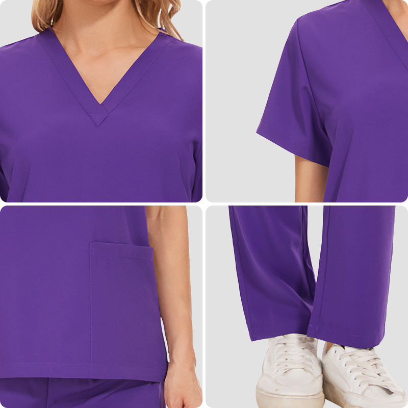 Medical Uniform Nurses Wear Wholesale Scrubs Nursing Suit Jogger Hospital Reusable Customized Scrub Set Fabric Scrubs