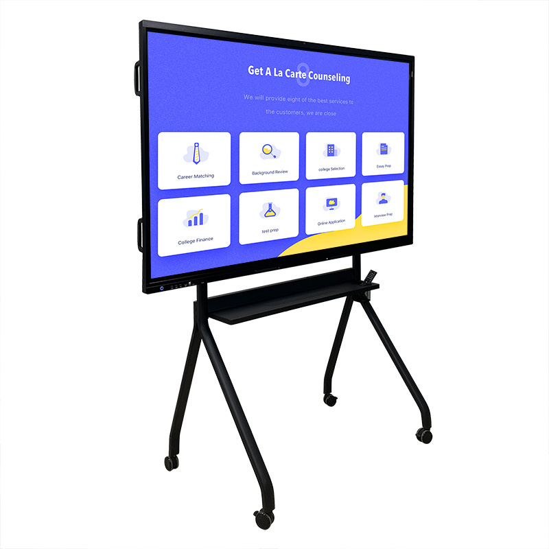 4K lcd all in one screen digital panel meeting teaching interactive school office touch projector smart whiteboard