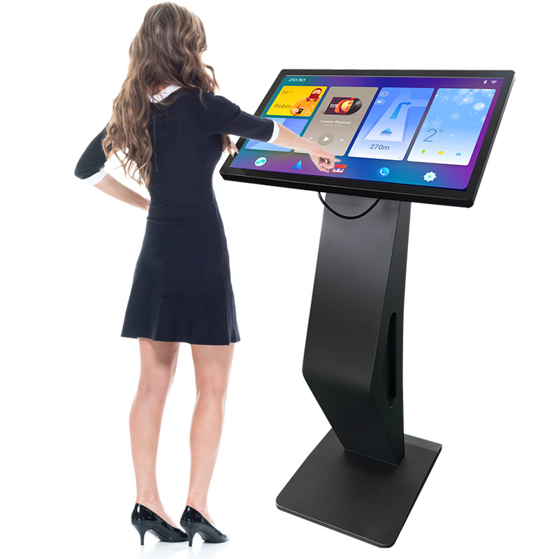 Indoor Digital Podium Self-service Digital Signage Interactive Table Terminal Information Smart media Kiosk