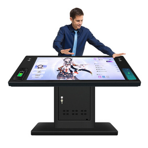 factory price 32 43 55 65 inches Android Windows 4k waterproof game restaurant coffee shop multi interactive touch screen table