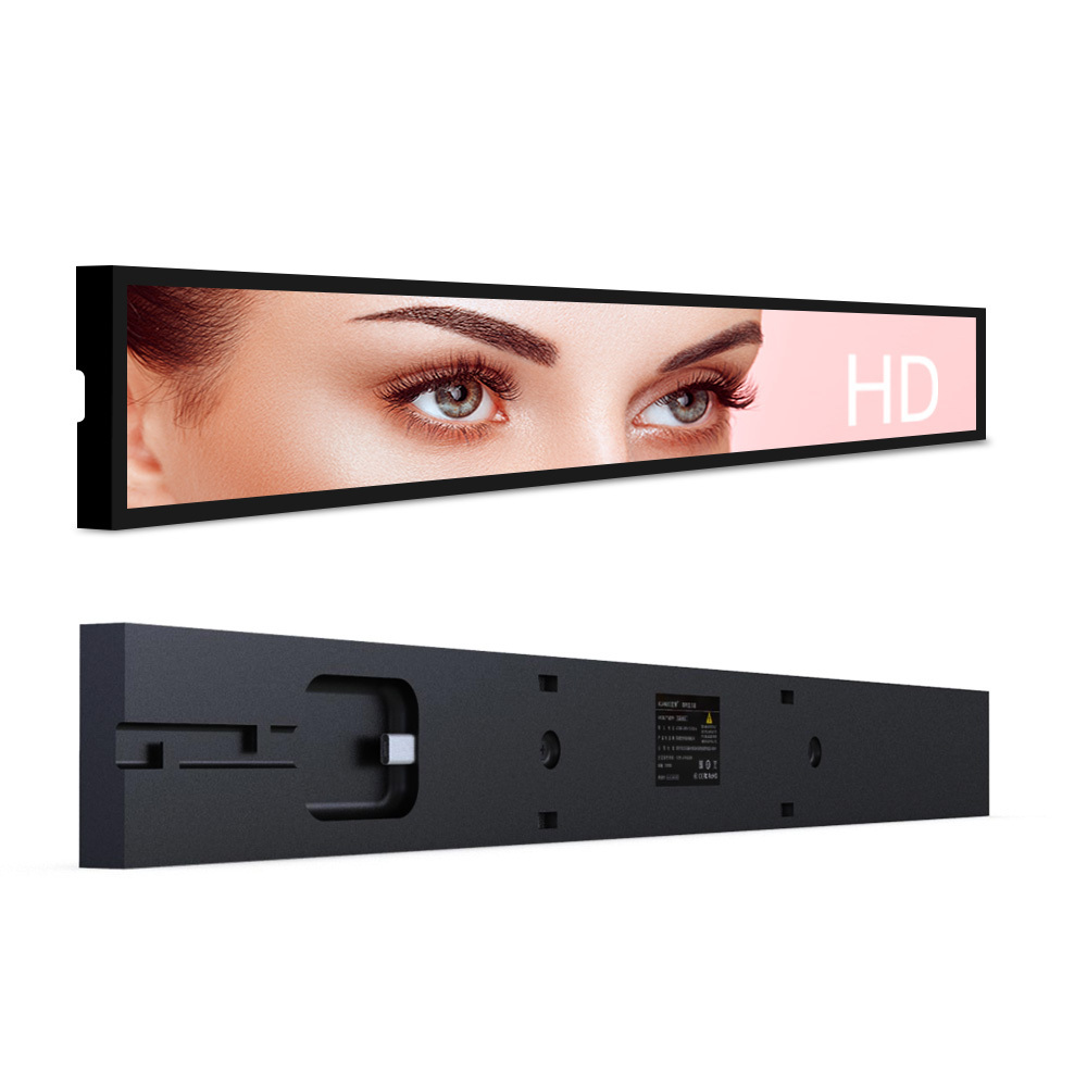 All differ inches factory prices ultra wide shelf edge LCD digital signage advertising display bar stretched screen