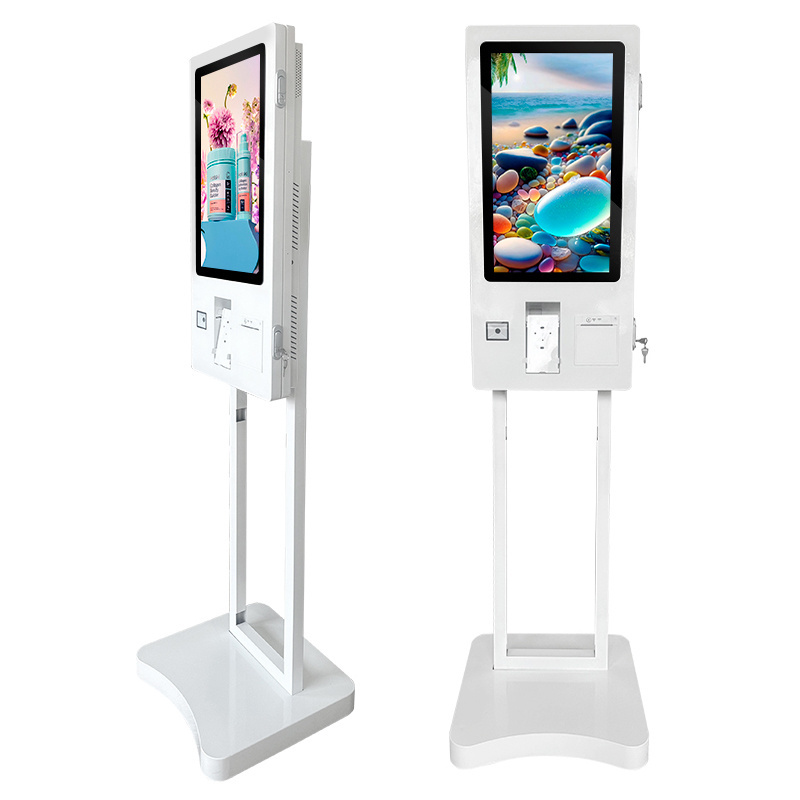 Advertising machine 32inch Self service order payment touch screen kiosk self pay machine barcode scanner kiosk ordering kiosk