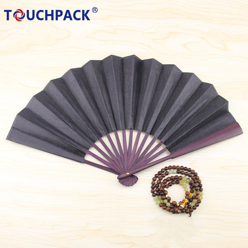 Customized Advertisement Large Folding Wood Hand Fan