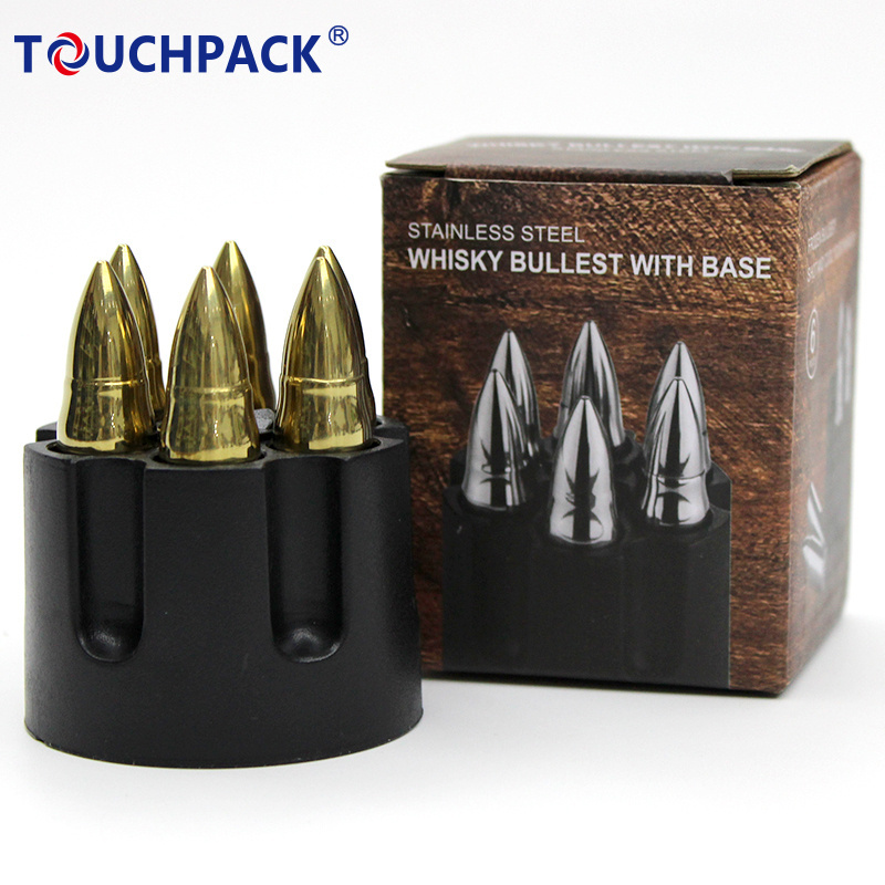 Stainless Steel Bullet Shaped Ice Cubes Chilling Rocks Bullet ice cubes Wine Chiller