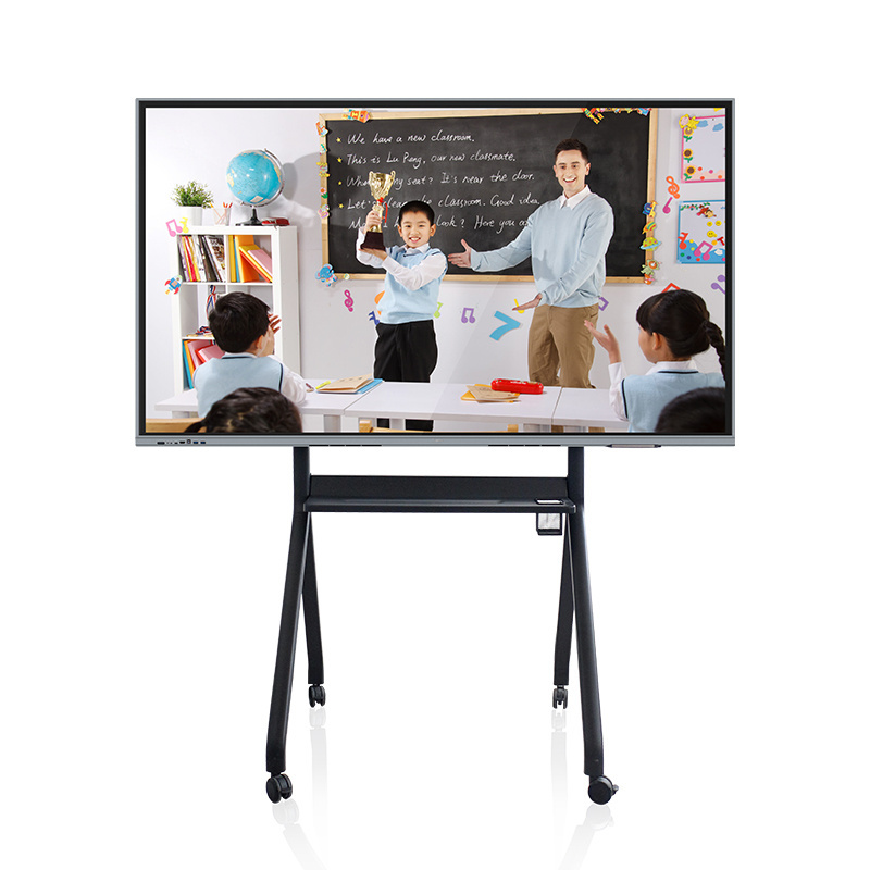 Hot sales 55 65 75 86 inch Electronic Interactive whiteboard 4K HD portable Android Interactive flat panel Smart board