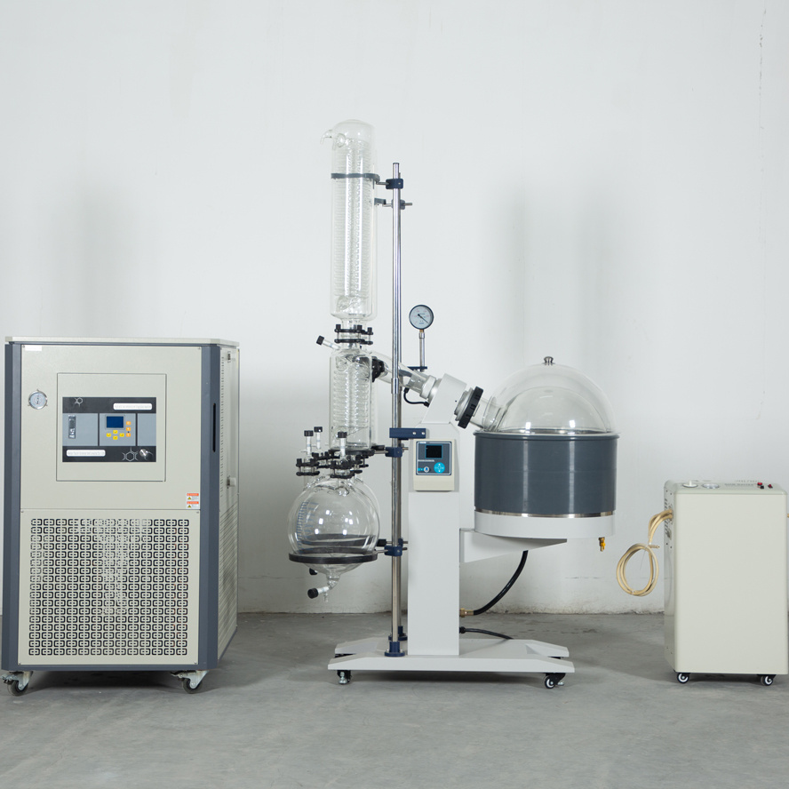 10L Vertical Condenser Destiller Vacuum Distillation Chemical Laboratory Vacuum Rotary Evaporator