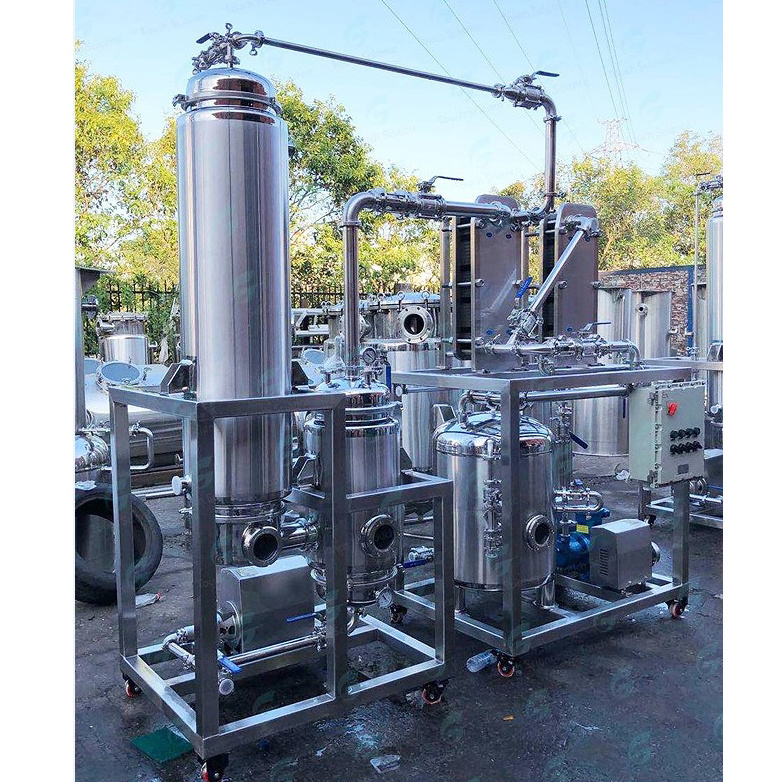 Ethanol Distillates Extraction Equipment Turnkey Falling Film Evaporator Ethanol Extraction and Recovery System