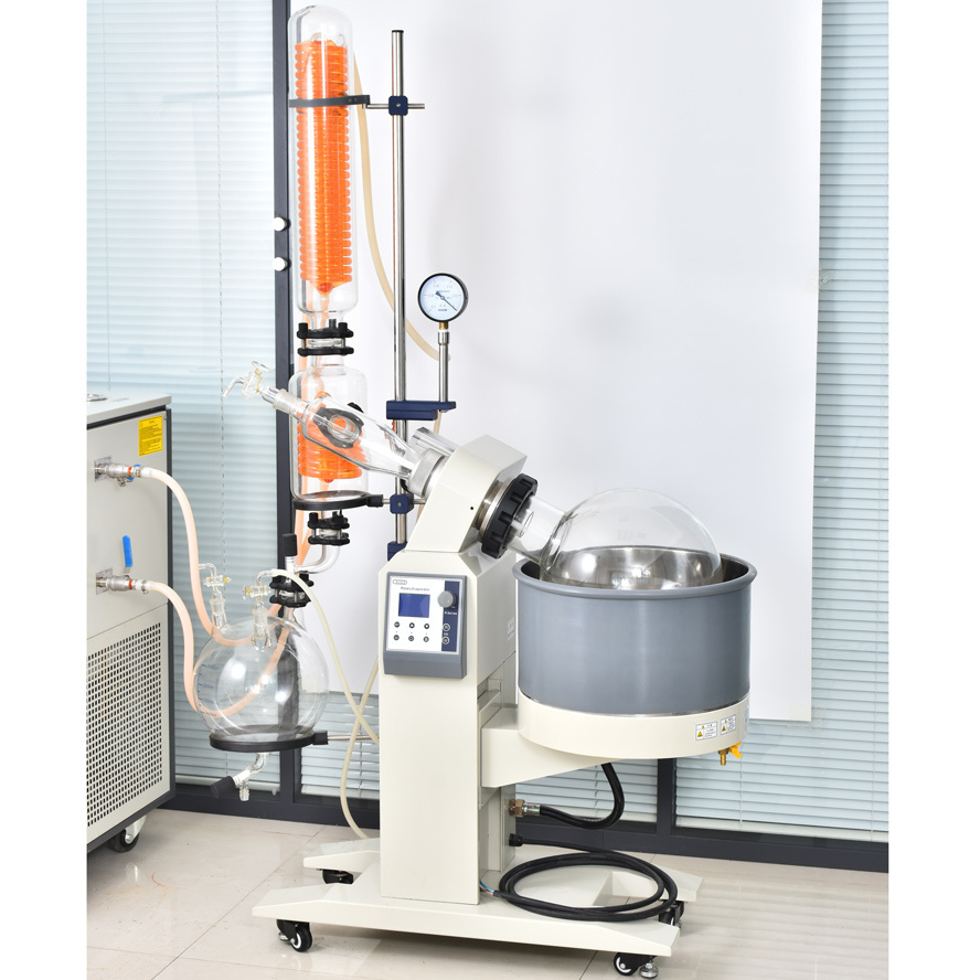 10L Vertical Condenser Destiller Vacuum Distillation Chemical Laboratory Vacuum Rotary Evaporator