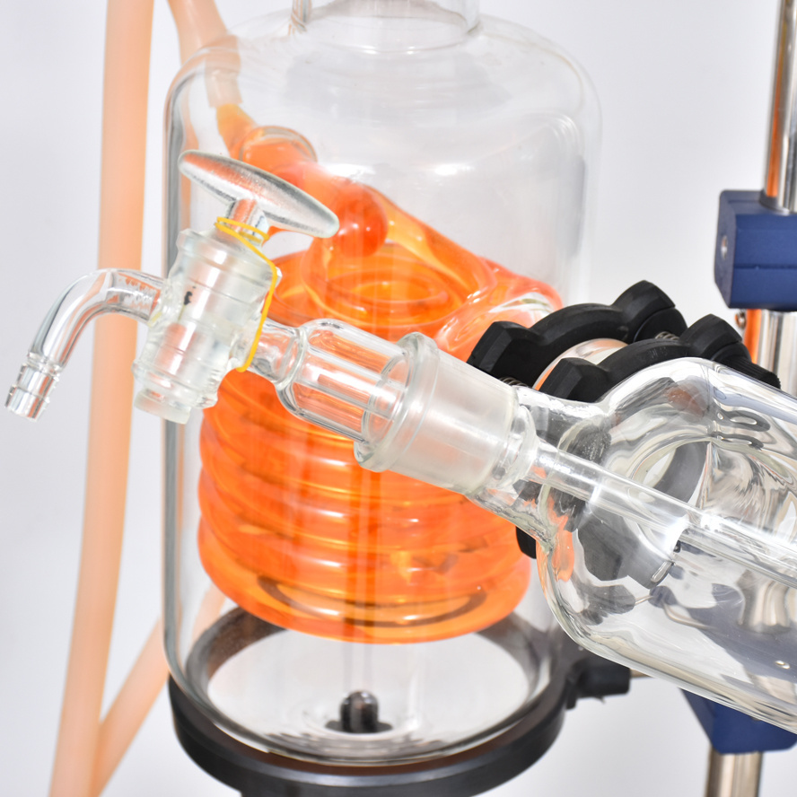 Ethanol Distillates Industrial Rotovap Extractor Laboratory Rotary Vacuum Evaporator with Vertical Coil Condenser