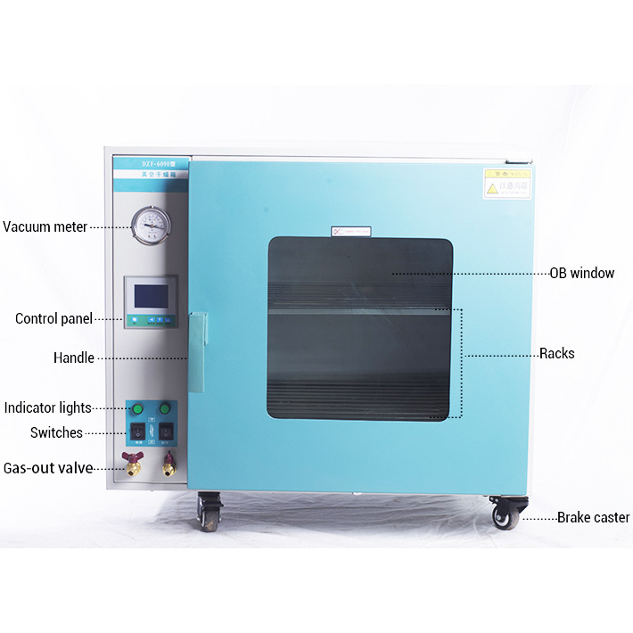 Vacuum Drying Oven Small Heating Thermostat Chamber 1.9cuft Vacuum Chamber for Extraction Oil