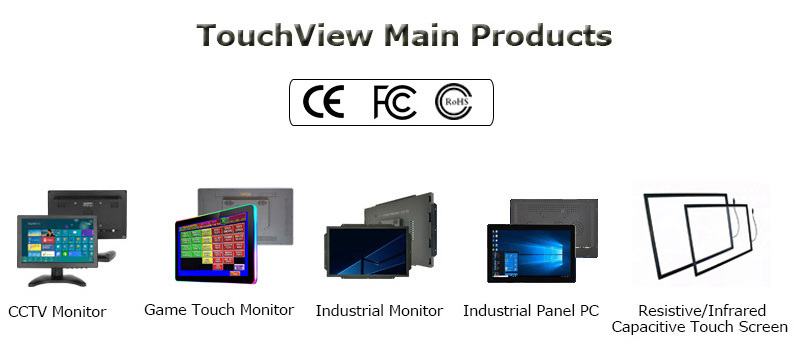 10 Inch Lcd Monitor 1280*800 Display 10 Point Touch Monitor Double Sided Touch Screen Computer Monitor for Restaurant