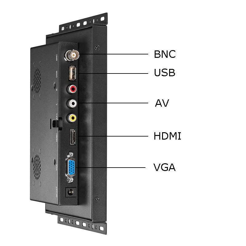 8 Inch Embedded VGA 5 Wire Resistive Touch Monitor 4:3 Capacitive LED Touch Screen Monitors