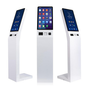 15.6" 21.5" 32" Capacitive Touch Screen Printer Scanner Kiosk Self Service Ordering Payment Floor Standing Checkout kiosk