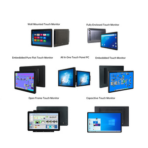 TouchWo custom logo hmi display touch screen ip65 waterproof capacitive touch screen monitor industrial lcd monitor