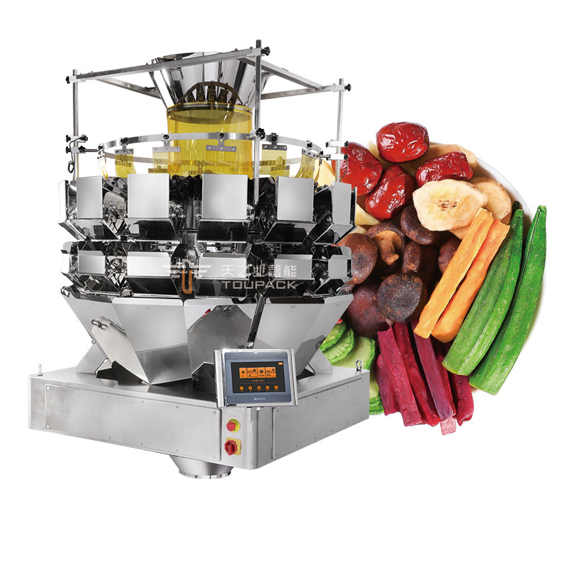 TOUPACK Mixing Multihead Weigher Automatic Filling Machine Nuts Sugar Flower Tea Packing Machine