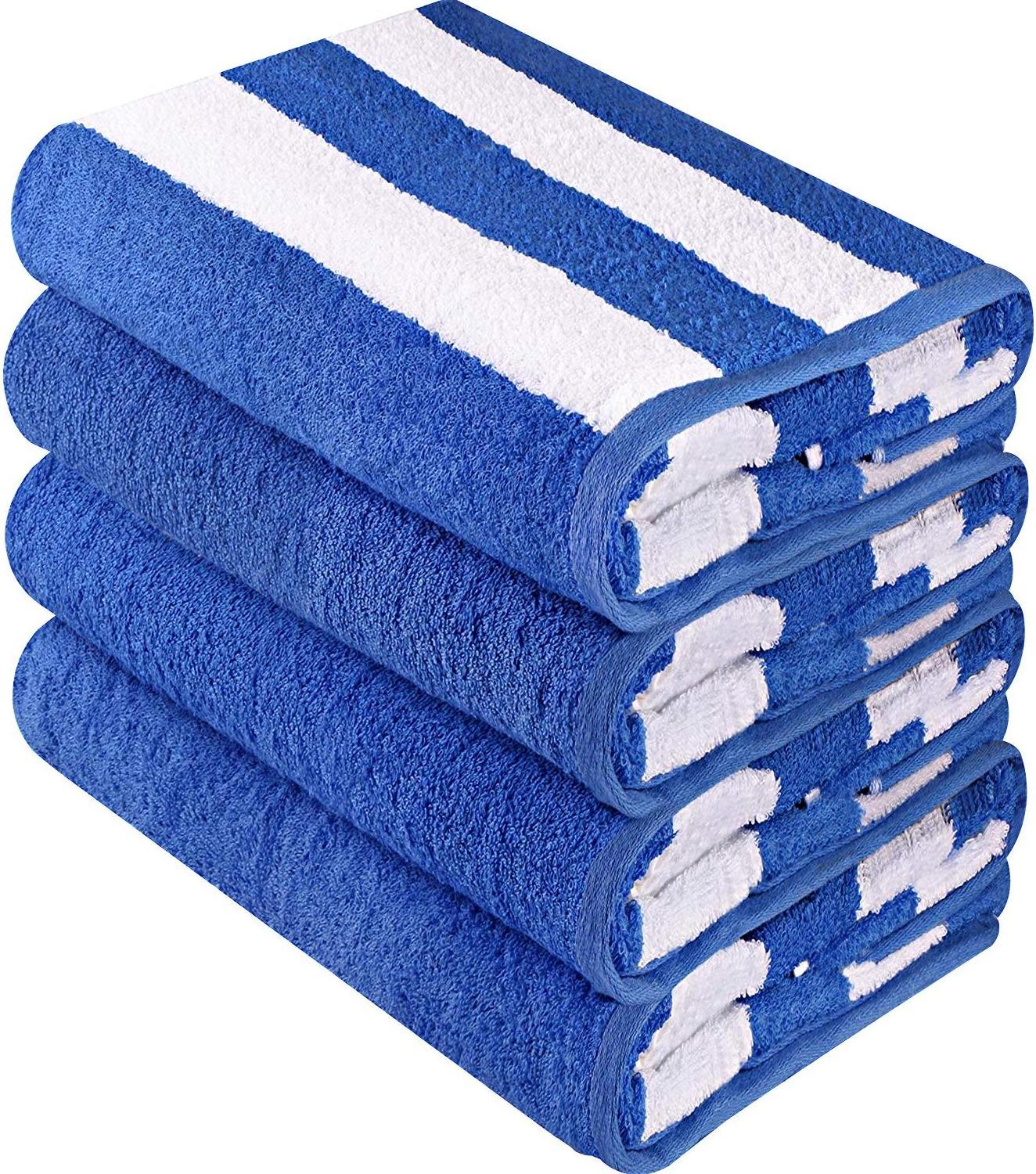 High Quality Custom Terry Towels Swimming Pool Woven Luxury Wholesale Bulk Hotel 100% Cotton Bath Stripe Beach Tow