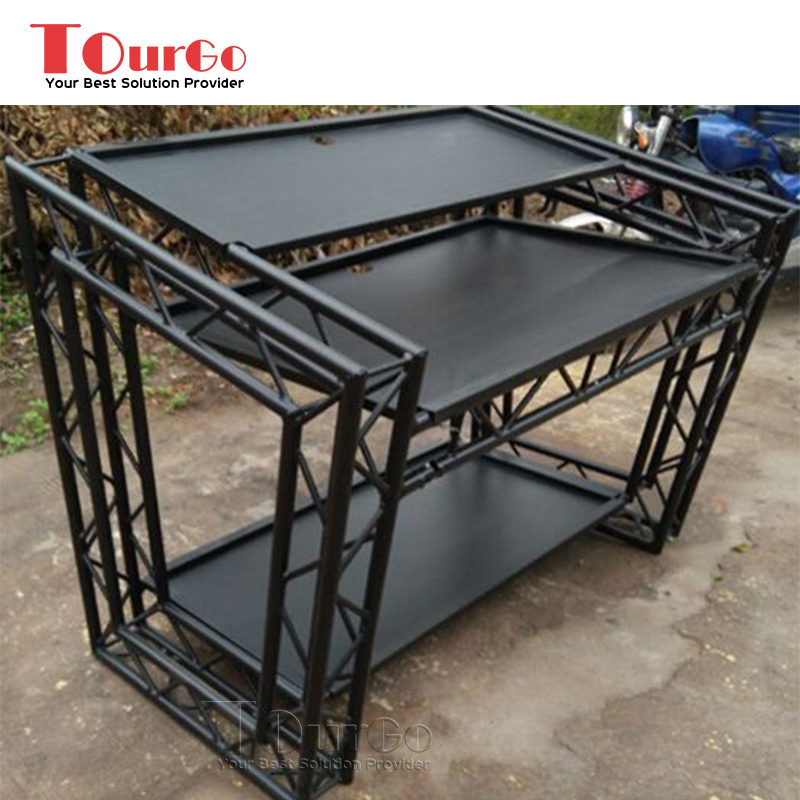 TourGo Portable Aluminum Truss DJ Booth DJ Table for Sale