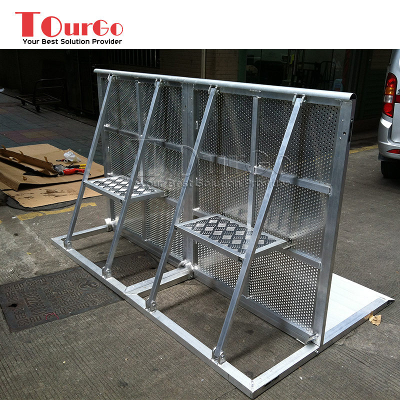 Aluminum Concert Barricade Crowd Control Event Barrier / Mojo Barrier