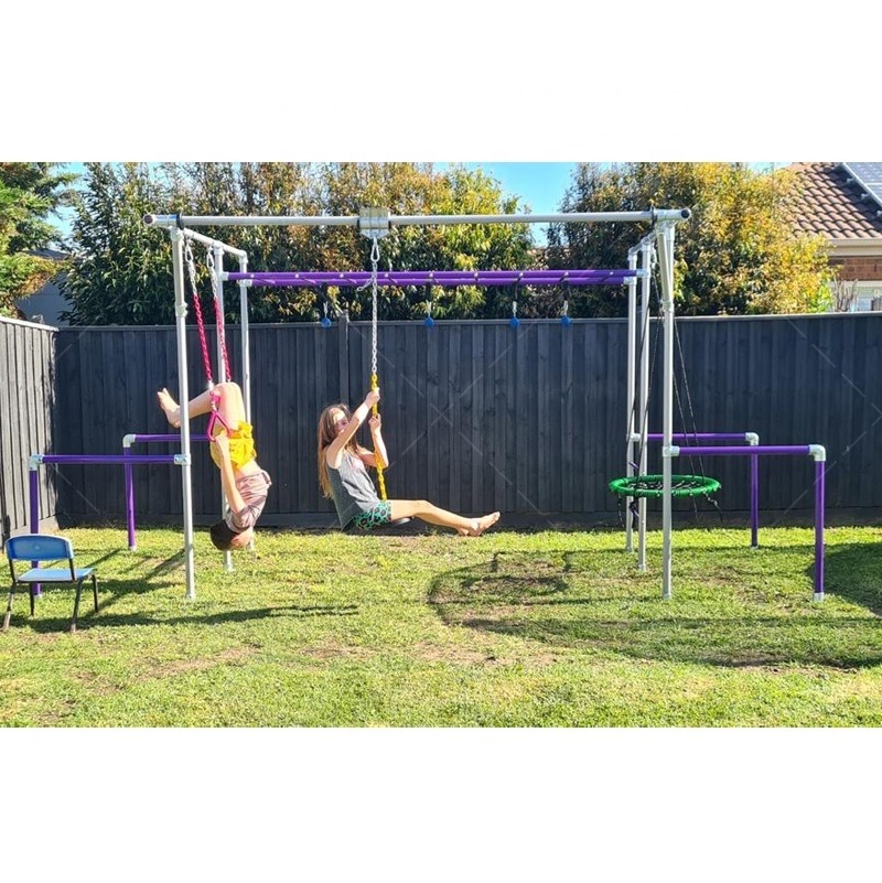 Ninja Fitness Monkey Bar Frames Metal Swing Set for adults / older kids / teens