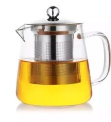 Hot Selling New Design Glass Tea Set Tea Infuser High Borosilicate Glass Tea Pot With Removable Stainless Steel Infuser