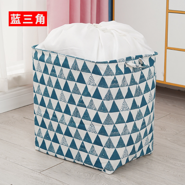 Waterproof Foldable Drawstring Quilt Clothes Storage Bag Organizer Collapsible Hamper PP Laundry Basket Bag Wardrobe With Handle