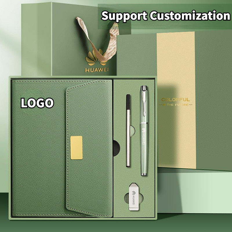 New Custom logo Book Pen Luxury Novelty Customers Gift Set Business Promotion Client Gift Items For Business Graduations