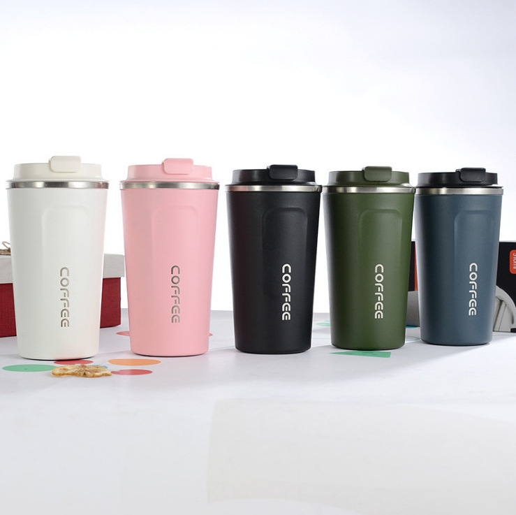 Custom LOGO 13/17 oz Stainless Steel Vacuum Water Bottle Tumbler Insulated Thermal Water Cups Travel Coffee Mug With Lid