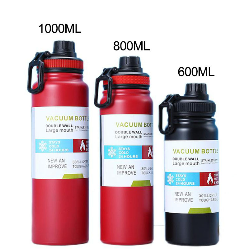 NEW Custom Logo 32oz Travel Cups Stainless Steel Water Bottle Vacuum Flask Bottle Double Wall Insulated Tumbler With Handle