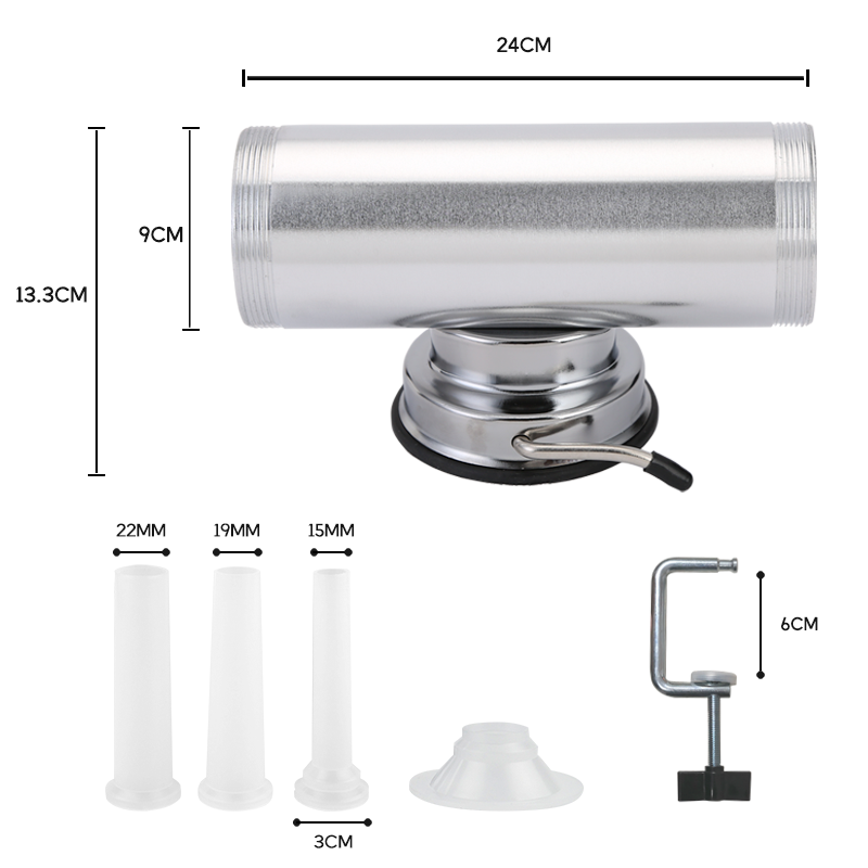 3 IBS Homemade Sausage Stuffer Aluminum alloy Filling Machine Sausage Syringe Meat Filler manual Sausage Maker