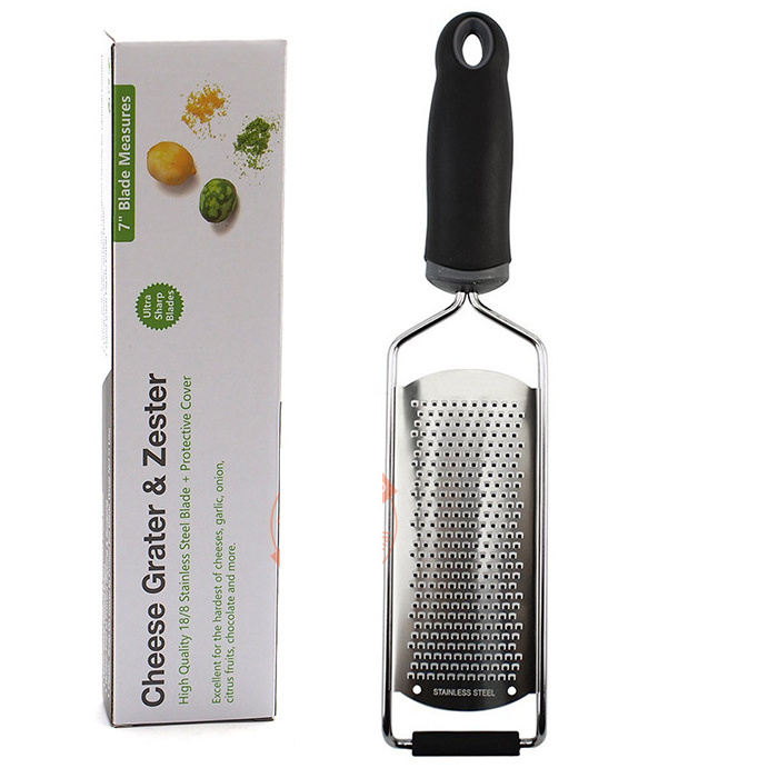 Multi-Purpose Stainless Steel Kitchen Grater Slicer Non-Slip Handle Sharp Cheese Grater Lemon Zester Chocolate Crumb Maker Home