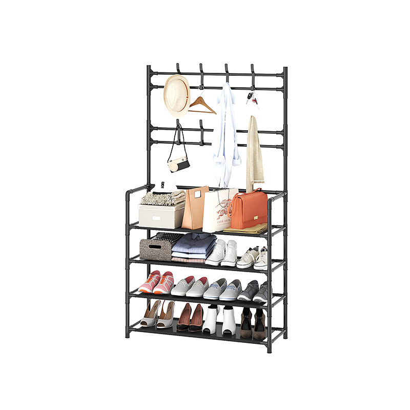 New Creative Products Metal Decoration Bathroom Organizer Rack Clothes Standing Coat Hook Racks For Over Door