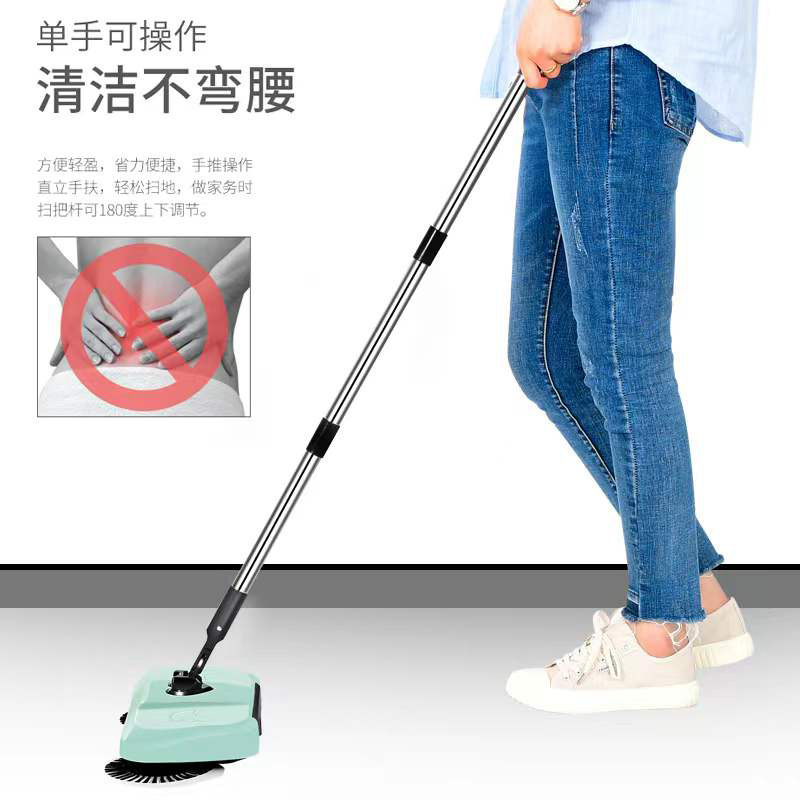 New Idea Product Household Lazy 3 In 1 Manual Floor Clean Machine Hand Push Sweeper Electric Automatic Floor Magic Broom