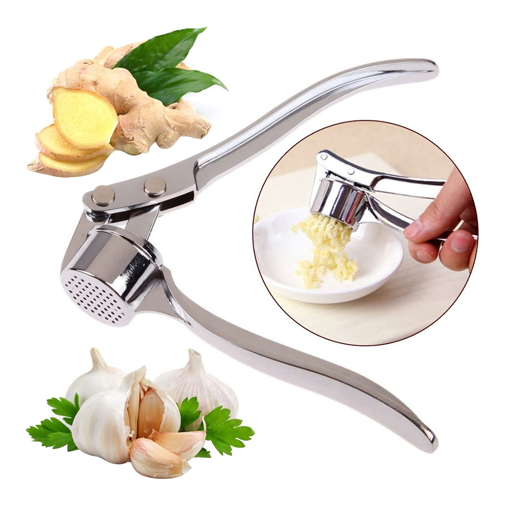 Manual Garlic press Crusher  mini Kitchen Aluminum alloy Garlic press rocker Smasher Squeezer Manual Garlic making Tool