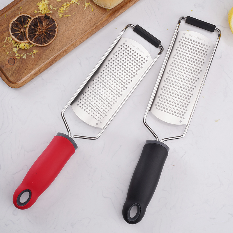 Multi-Purpose Stainless Steel Kitchen Grater Slicer Non-Slip Handle Sharp Cheese Grater Lemon Zester Chocolate Crumb Maker Home