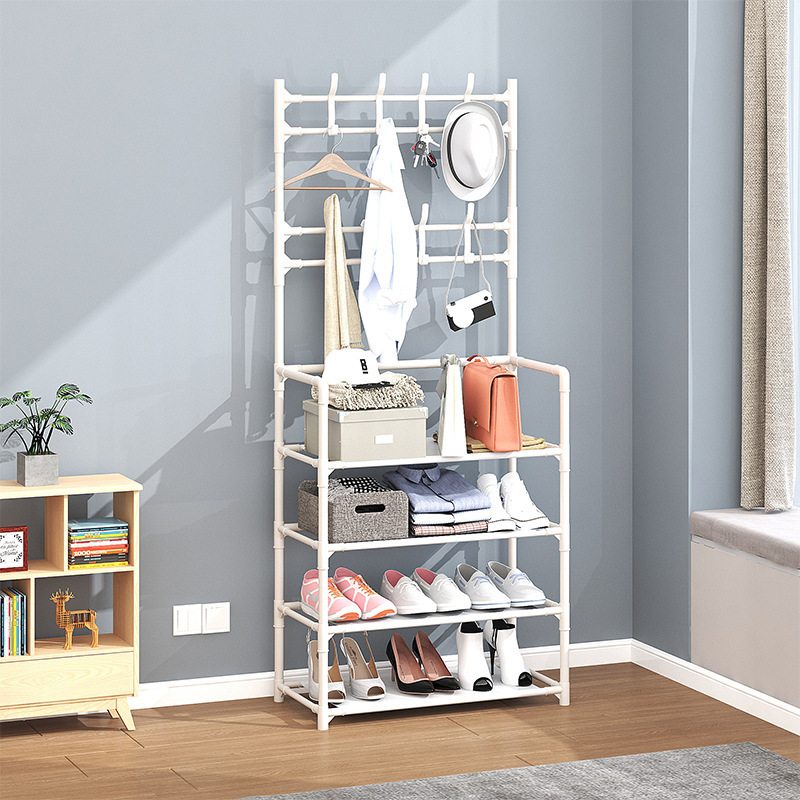 New Creative Products Metal Decoration Bathroom Organizer Rack Clothes Standing Coat Hook Racks For Over Door