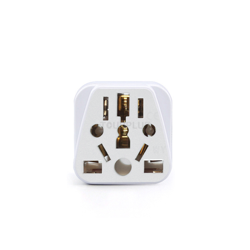 Universal CN US UK EU to US travel plug adapter Type-B US CAN JP 3pin grounded AC power charger adapter Plug