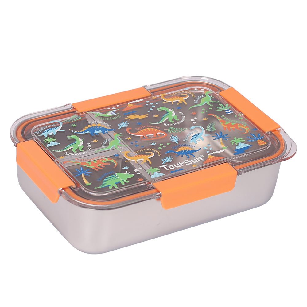 1200ML Hot Sales Lunch Box For Children Leak-Proof Stainless Steel Lunch Box