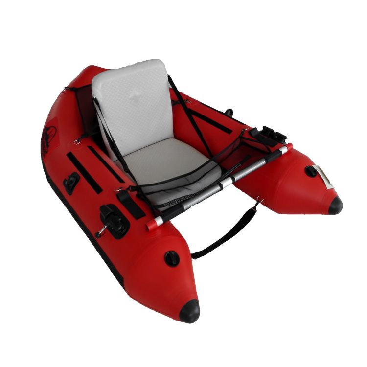 light weight folding portable fishing small boat PVC material inflatable  float tube belly boat for one person