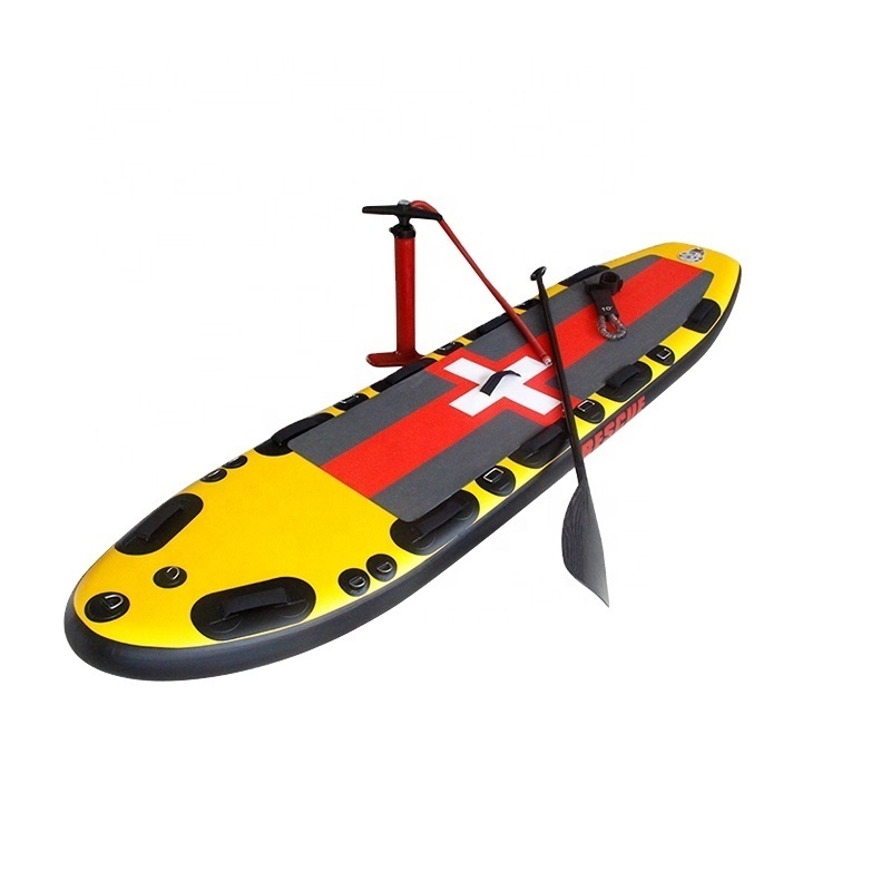 Good quality rescue board lifeguard inflatable sup stand up paddleboard surf rescue board