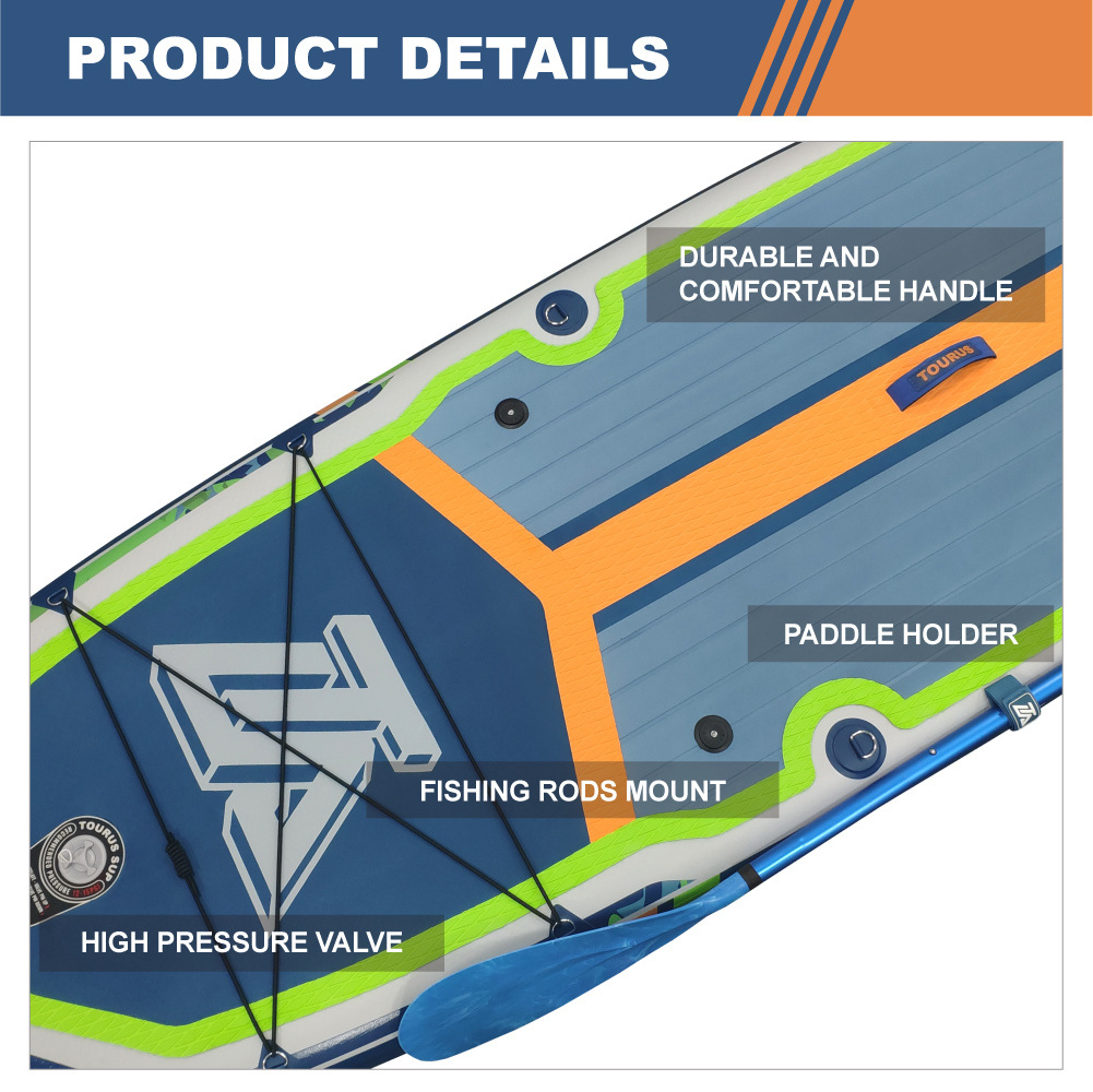 TOURUS China factory OEM inflatable paddle board stand up paddleboard inflatable fishing board