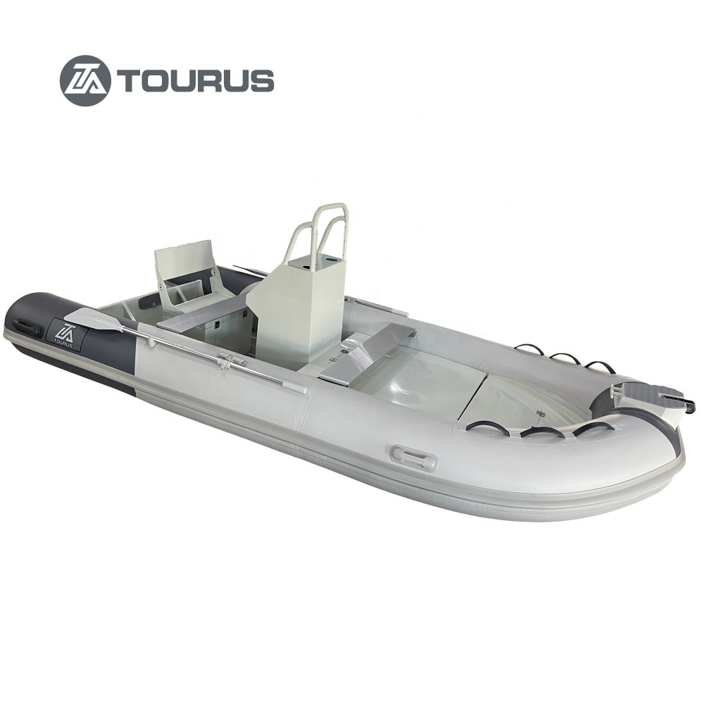 Good Quality Fishing Fiberglass Yacht Glass Bottom Cabin Inflatable TOURUS Rib Boat