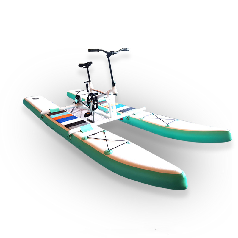 TOURUS Favorite 2023 New arrival floating inflatable hydro waterbike water bicycle bike pedal boats floating bicycle for sale