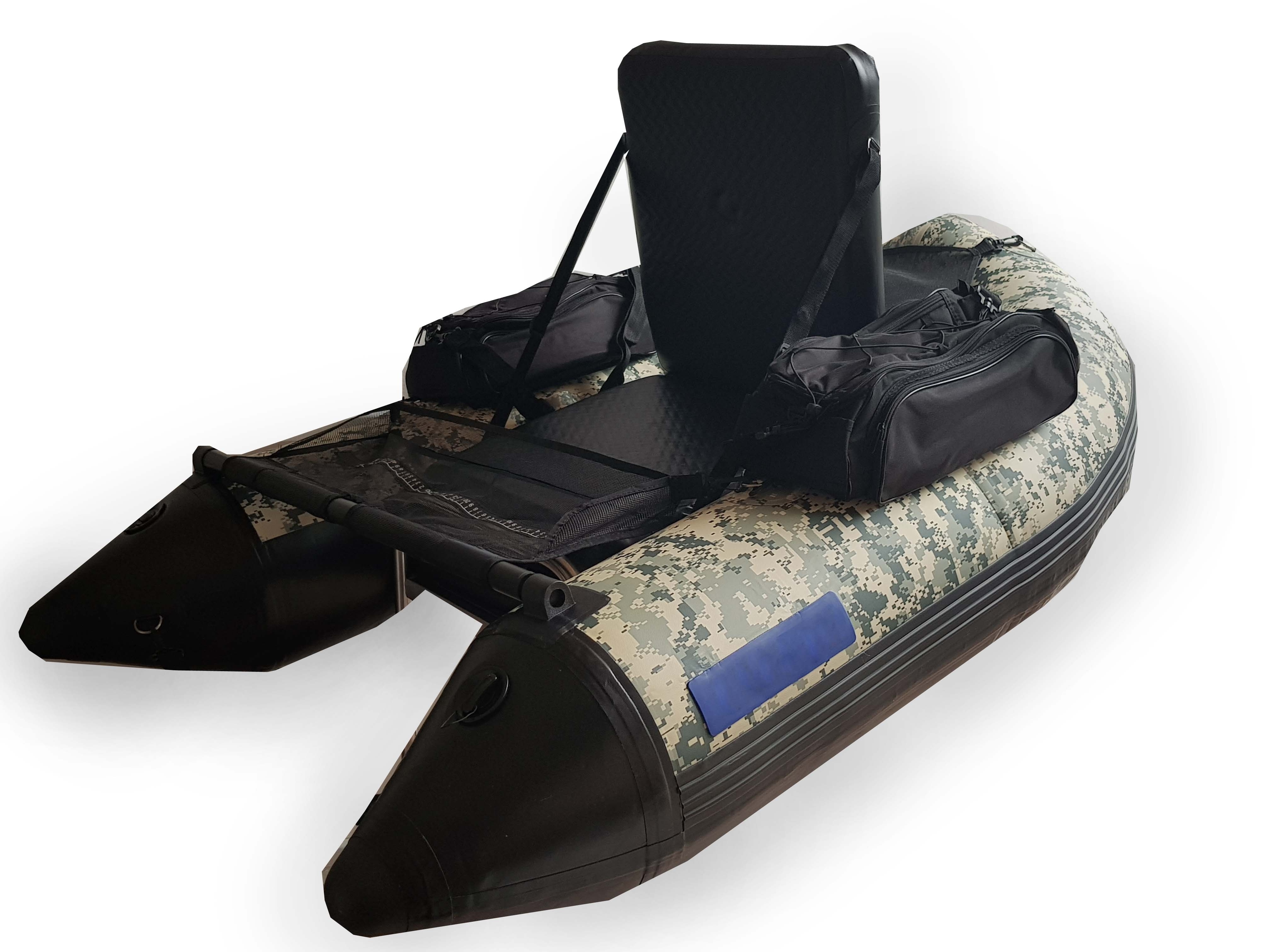 Best seller fly fishing PVC inflatable fishing paddle boat plastic belly boat