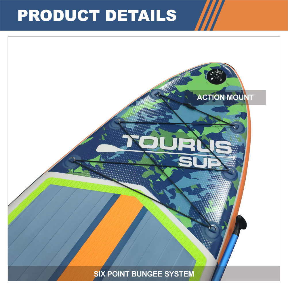 TOURUS China factory OEM inflatable paddle board stand up paddleboard inflatable fishing board