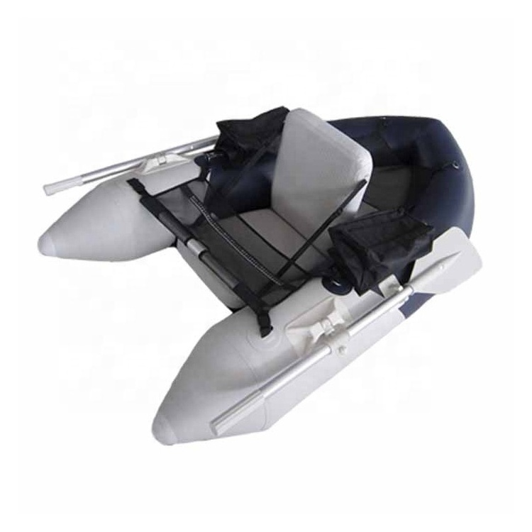 Best seller fly fishing PVC inflatable fishing paddle boat plastic belly boat