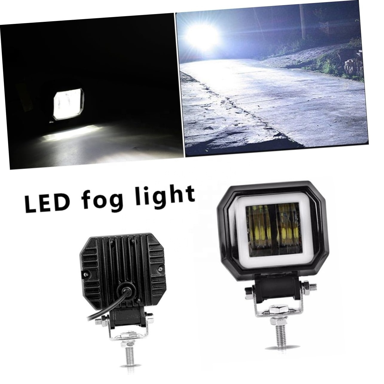 3 inch  1 Set 2pcs LED Work Light Car Led LED Driving Lights Beam Cubes DRL amber and white Fog offroad Lights