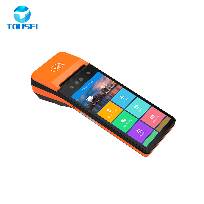 all in one handheld mobile pos system nfc point of sale price checker qr code display smart terminal